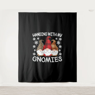 Weihnachtsbummel mit meinen Gnomen Wandteppich