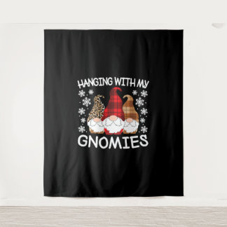 Weihnachtsbummel mit meinen Gnomen Wandteppich