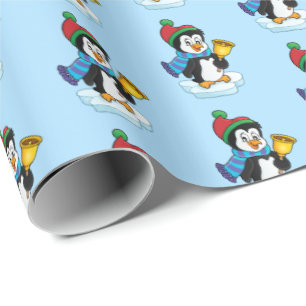Weihnachtsbummel Papier Pinguin Geschenkpapier