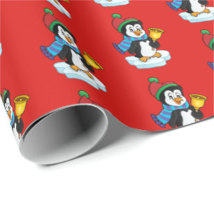 Weihnachtsbummel Papier Pinguin Geschenkpapier