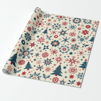 Weihnachtsbummel - Vintage Papierfarben Geschenkpapier