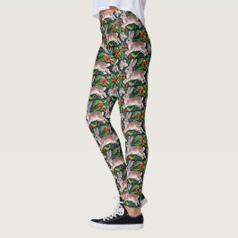 Weihnachtsbunny Rabbit Berries Leggings