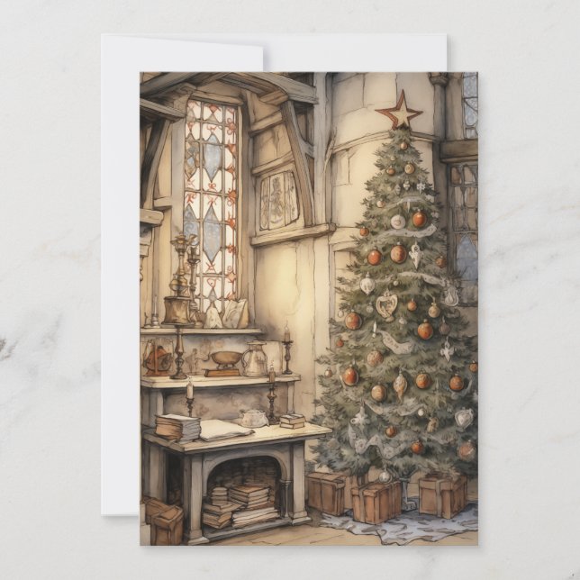 Weihnachtsbüro Einladung (Vorderseite)