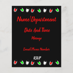 Weihnachtsbüro Party Einladung Flyer