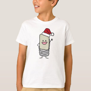 Weihnachtsburrito-wellenartig bewegender T-Shirt