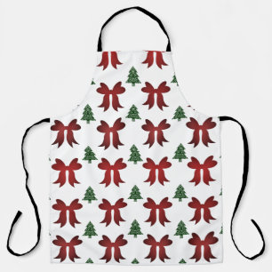 Weihnachtsbüsche und -bäume schürze