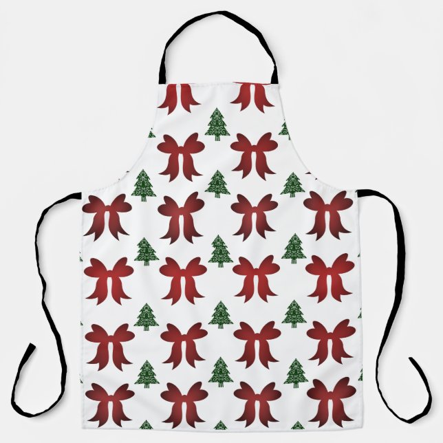 Weihnachtsbüsche und -bäume schürze (Vorderseite)