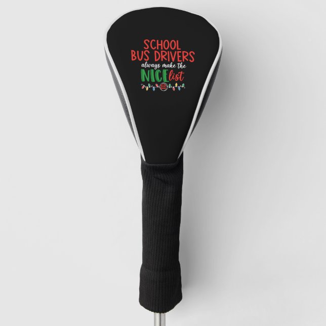 Weihnachtsbusfahrer, Schulbus Golf Headcover (Vorderseite)