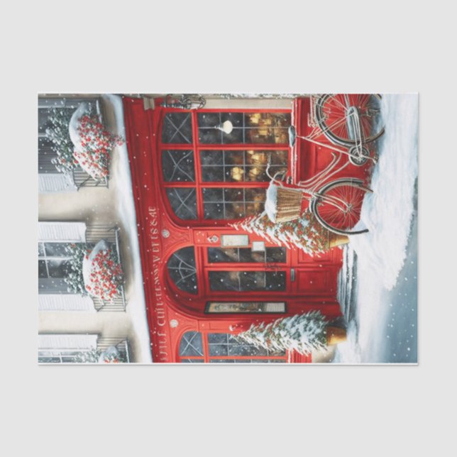 Weihnachtscafé Seidenpapier (Vorderseite)