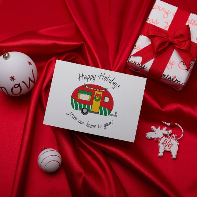 Weihnachtscamp-Trailer - individuelle Grußkarte (Von Creator hochgeladen)