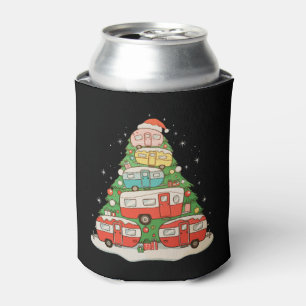 Weihnachtscamping RV Weihnachtsbaum Urlaubszeit Dosenkühler