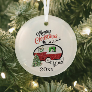 Weihnachtscampingkunst Ornament Aus Glas