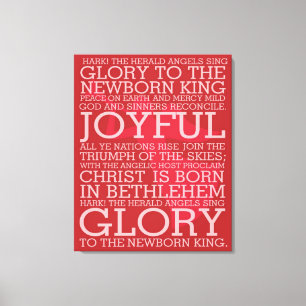 Weihnachtscarol-Leinwand horchen den Verkünder Leinwanddruck