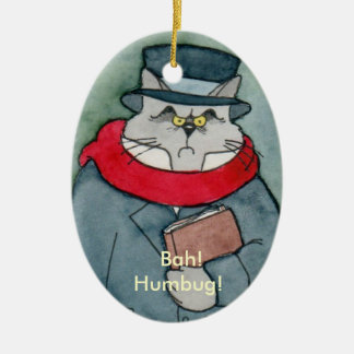 Weihnachtscarols EbeMeowzer Scrooge Keramik Ornament