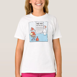 WeihnachtsCartoon-Sankt-Augen-Test T-Shirt