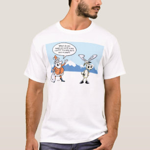 WeihnachtsCartoons Sankt und das auffallende Ren T-Shirt