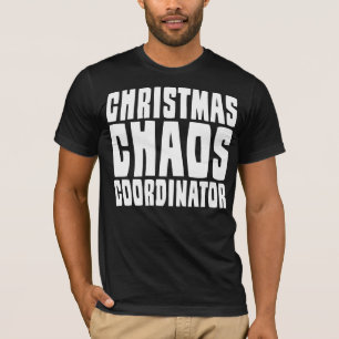 Weihnachtschaos-Koordinator Benutzerdefinierter Na T-Shirt