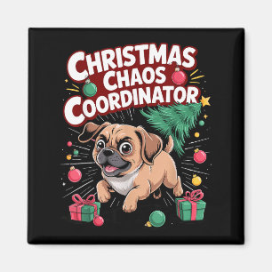 Weihnachtschaos-Koordinator Xmas Welpe Lustiger Pu Magnet