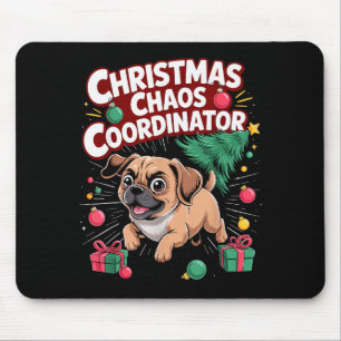 Weihnachtschaos-Koordinator Xmas-Welpe Lustiger Pu Mousepad