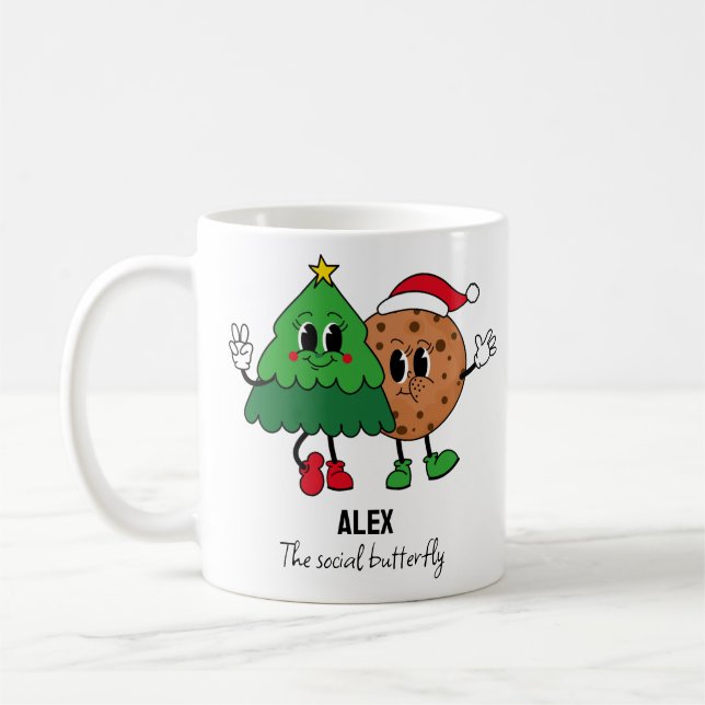 Weihnachtscharakter Individuelle Tasse (Links)