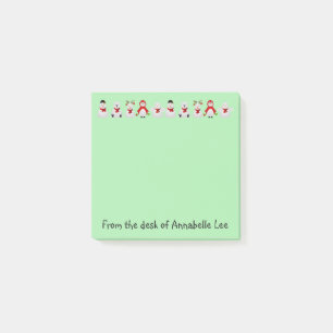 Weihnachtscharaktere Post-it Klebezettel