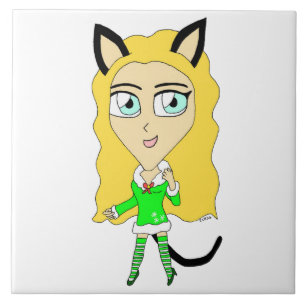 Weihnachtschibi Fliese