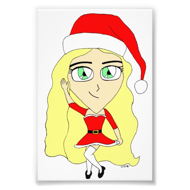 Weihnachtschibi Fotodruck (Vorne)