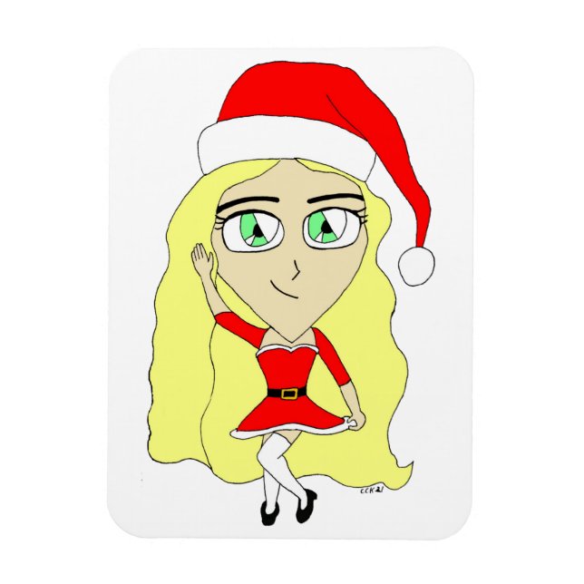 Weihnachtschibi Magnet (Vertikal)