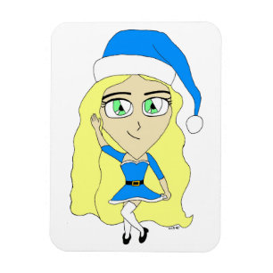 Weihnachtschibi Magnet