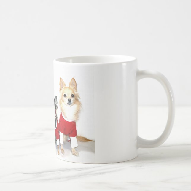 WeihnachtsChihuahua Kaffeetasse (Rechts)