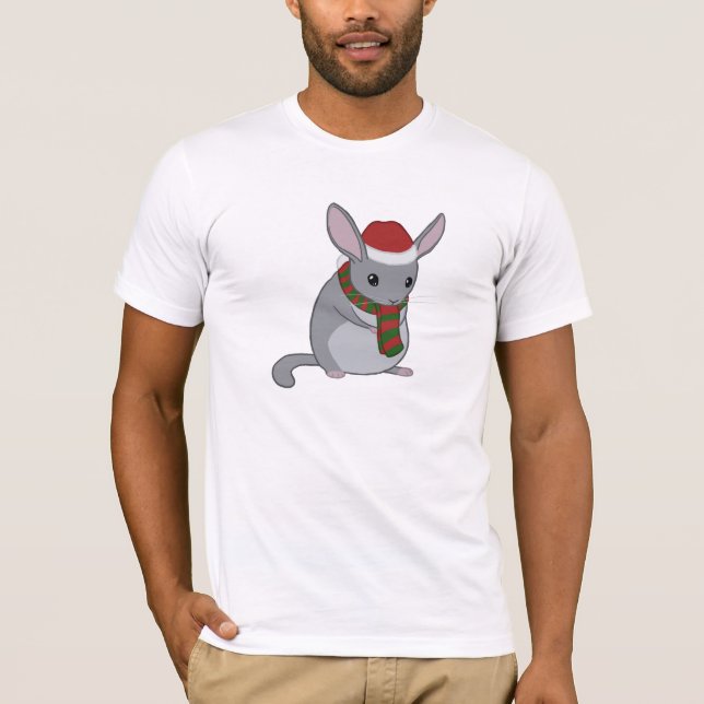 Weihnachtschinchilla-T - Shirt (Vorderseite)