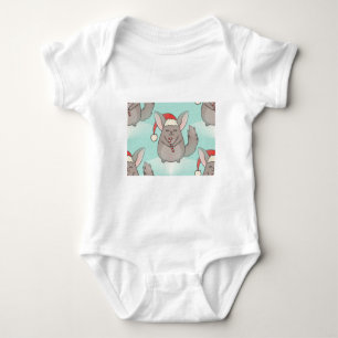 Weihnachtschinchillas Baby Strampler