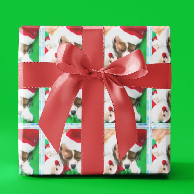 Weihnachtschlafen Cavalier King Charles Puppy Geschenkpapier (Von Creator hochgeladen)