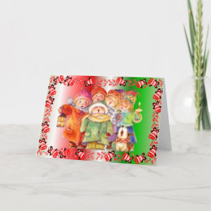 Weihnachtschor Feiertagskarte