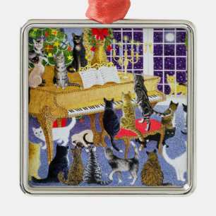 Weihnachtschor Silbernes Ornament