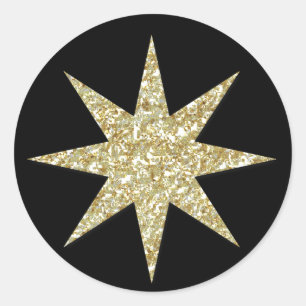 Weihnachtschristliche Krippe - runder Aufkleber