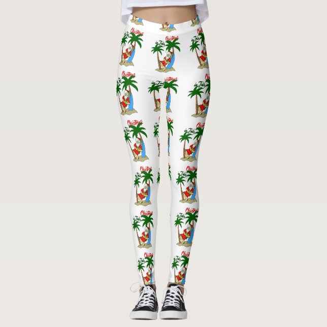 Weihnachtsclaus Leggings (Vorderseite)