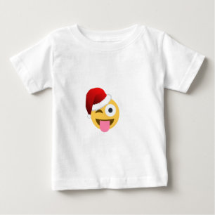 Weihnachtsclaus windet Emoji Baby T-shirt
