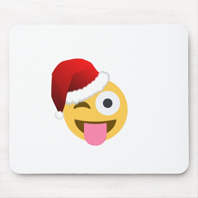 Weihnachtsclaus windet Emoji Mousepad (Vorne)