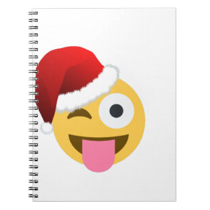 Weihnachtsclaus windet Emoji Notizblock