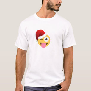 Weihnachtsclaus windet Emoji T-Shirt