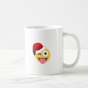 Weihnachtsclaus windet Emoji Tasse
