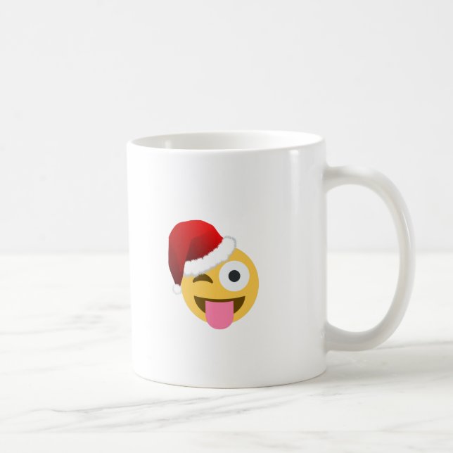 Weihnachtsclaus windet Emoji Tasse (Rechts)