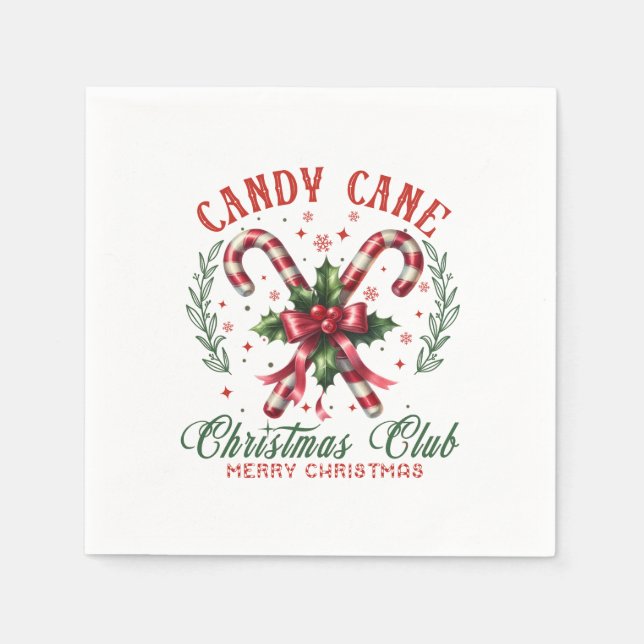 Weihnachtsclub Serviette (Vorderseite)