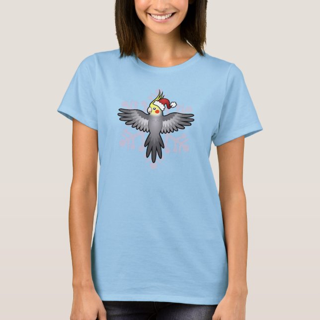 Weihnachtscockatiel T-Shirt (Vorderseite)