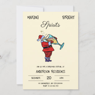 Weihnachtscocktail Einladung