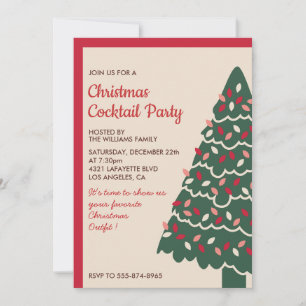Weihnachtscocktail Einladung Klassischer Riesenbau