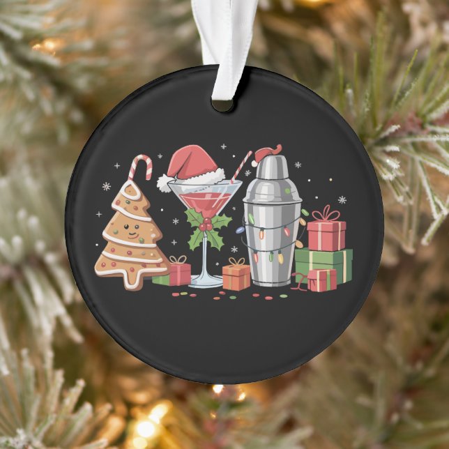 Weihnachtscocktail Espresso Martini Drink Party Ornament (Baum)
