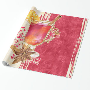 Weihnachtscocktail Geschenkpapier