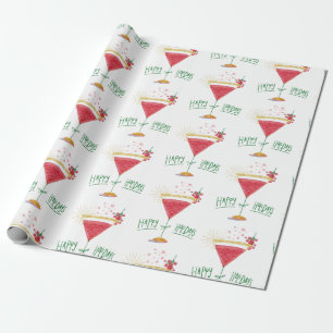 Weihnachtscocktail Geschenkpapier